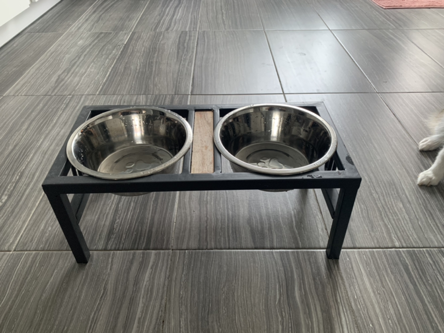 Pet food tray and bowls thumbnail