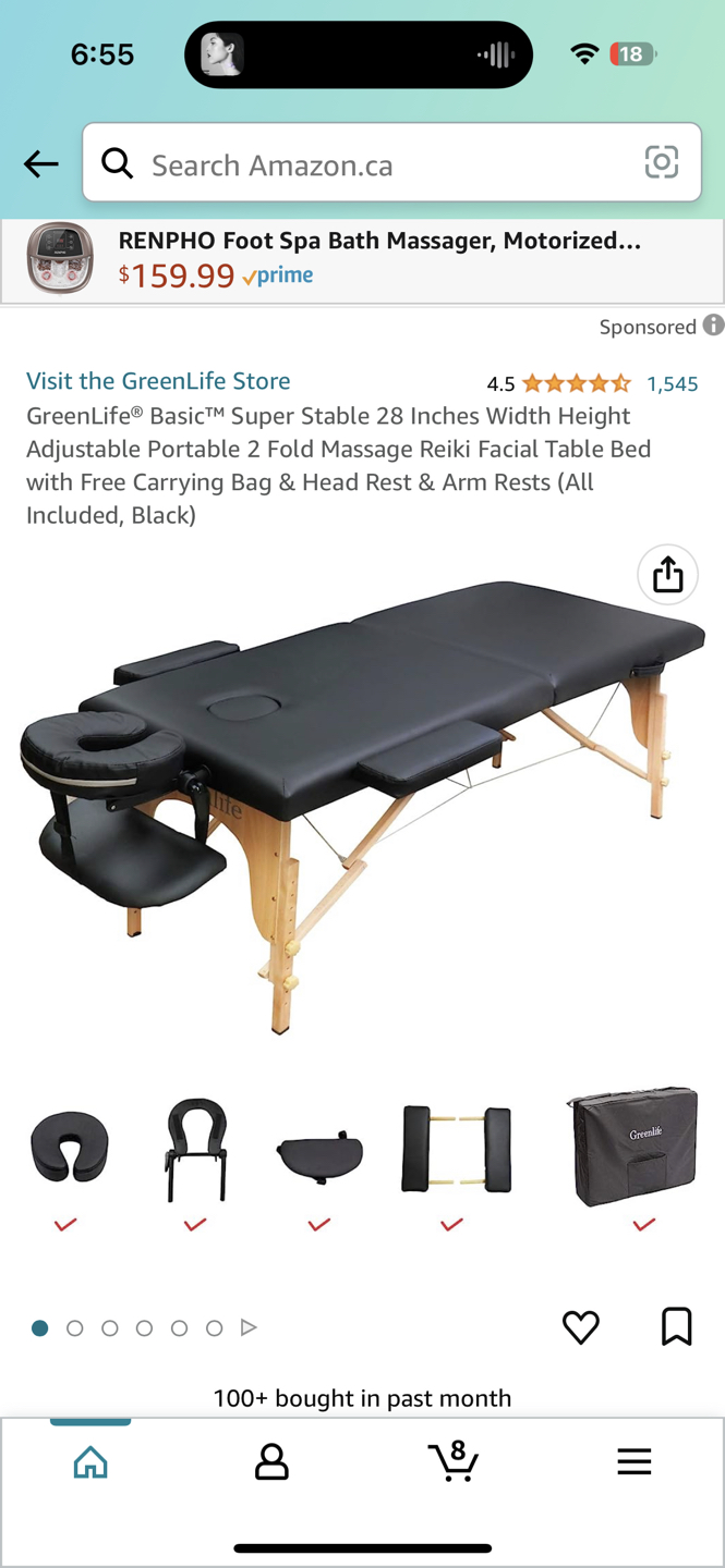 Foldable Massage Table w Carry Case - photo 4
