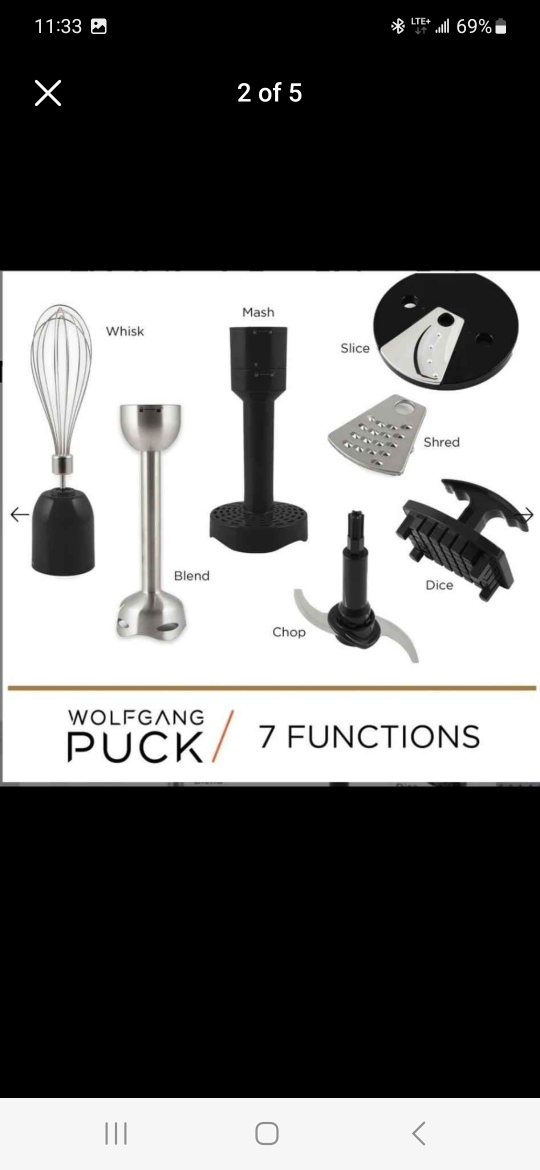 Wolfgang Puck 12cup Immersion Food Processor 