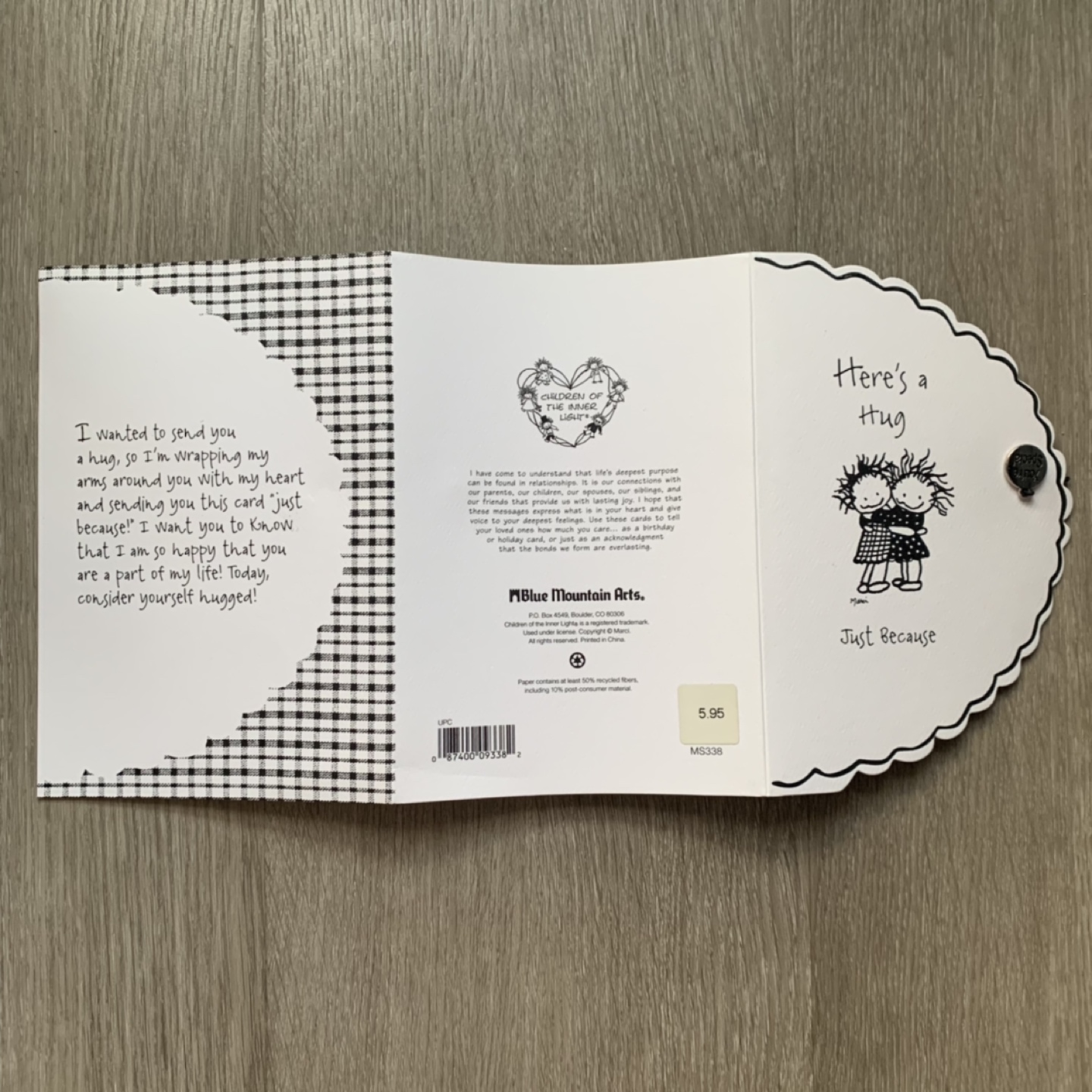 “Here’s a hug, just because” card image indicator(4)