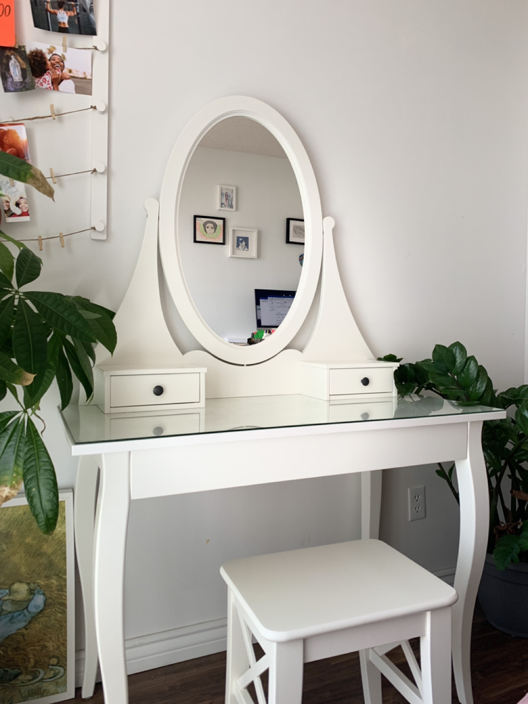 HEMNES Dressing table with mirror thumbnail