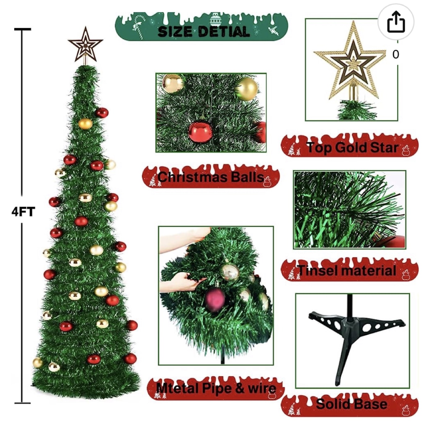 Christmas tree and decorations