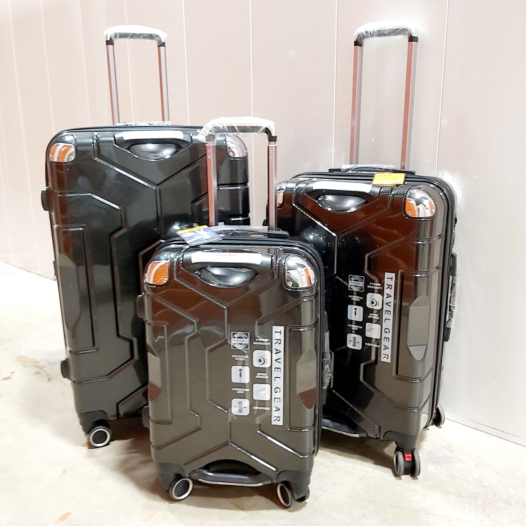 3 Piece Hardside Luggage Baggage Suitcase Large Medium Carry On image indicator(2)