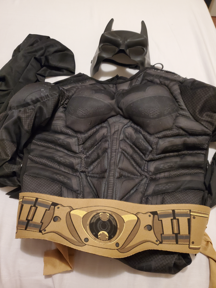 batman custom for Halloween with batman bucket