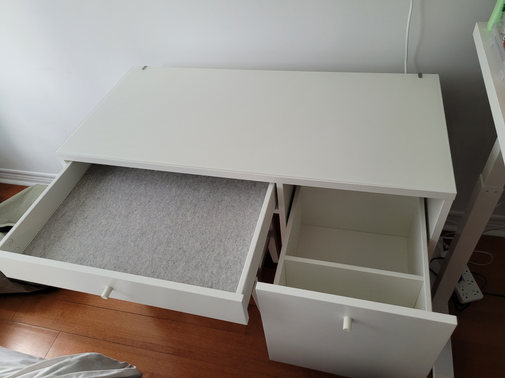 Ikea Syvde Cosmetic Table with Ingolf Stool - photo 4