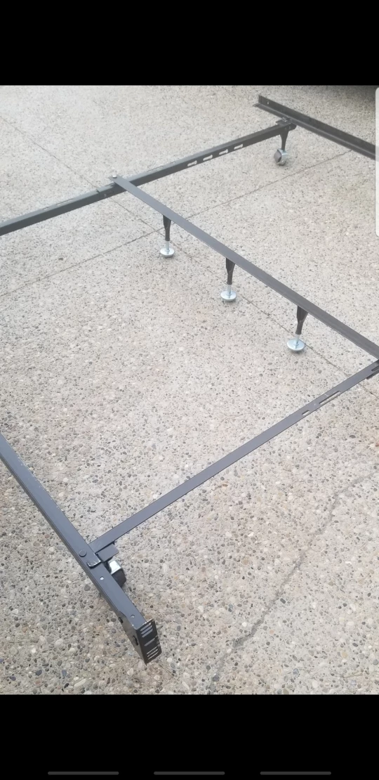 Adjustable King Size Metal Bed Frame *(With Support Bar)* - photo 2