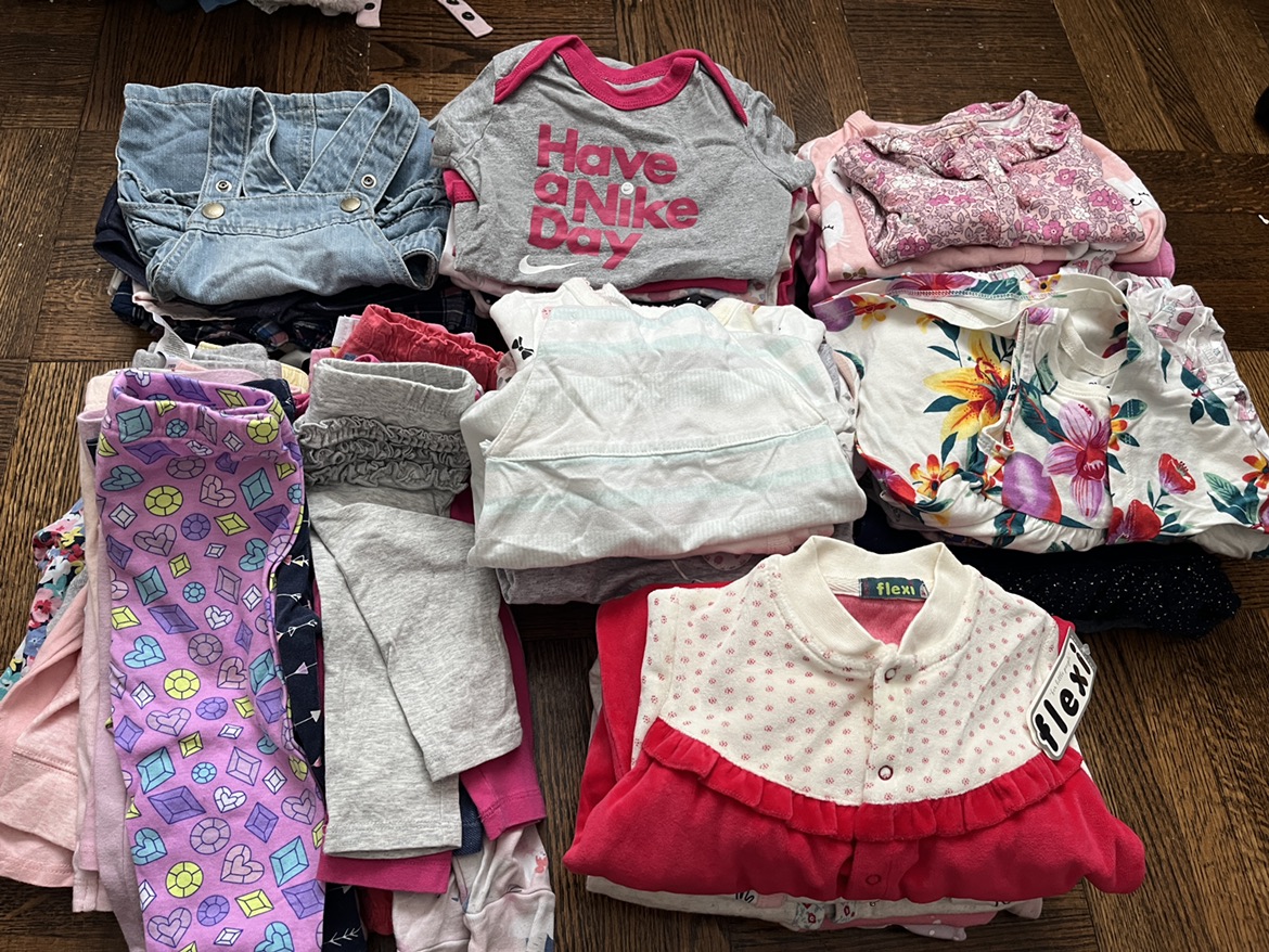 Baby girl clothes lot(3M-6M) 80+pcs thumbnail