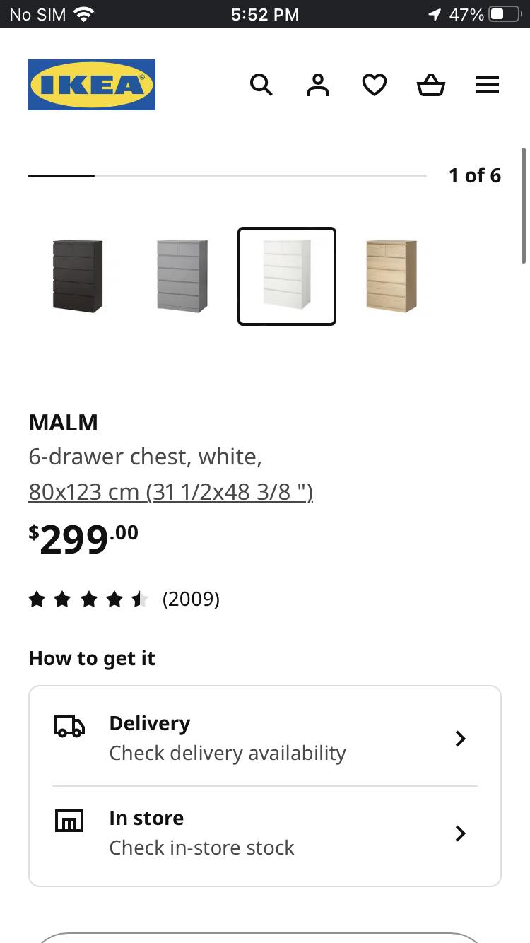 Ikea Malm Dresser. - photo 2