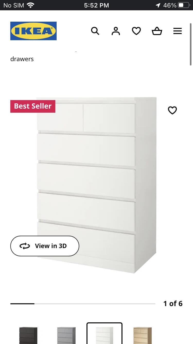 Ikea Malm Dresser. - photo 3