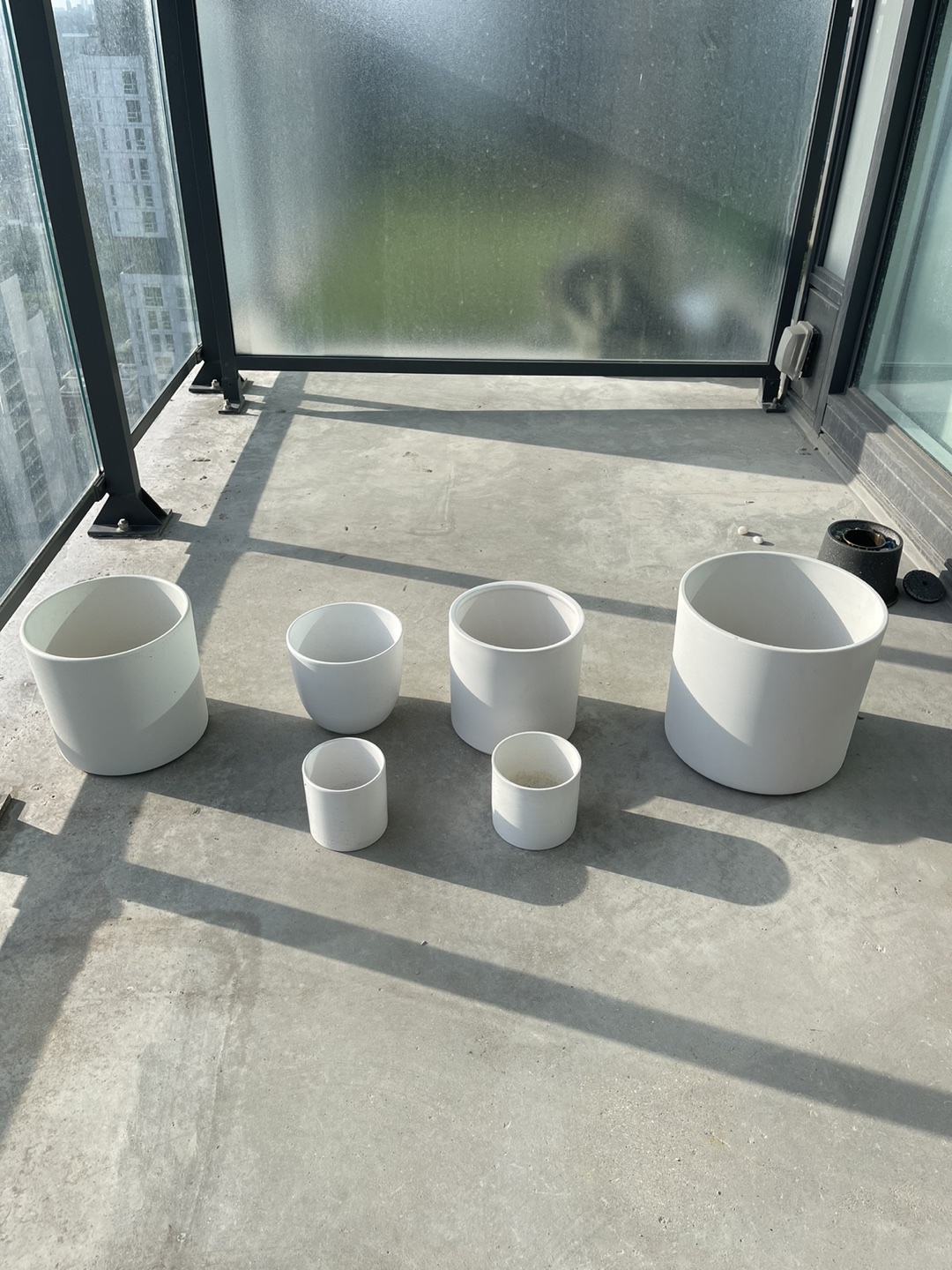 6 plants pots