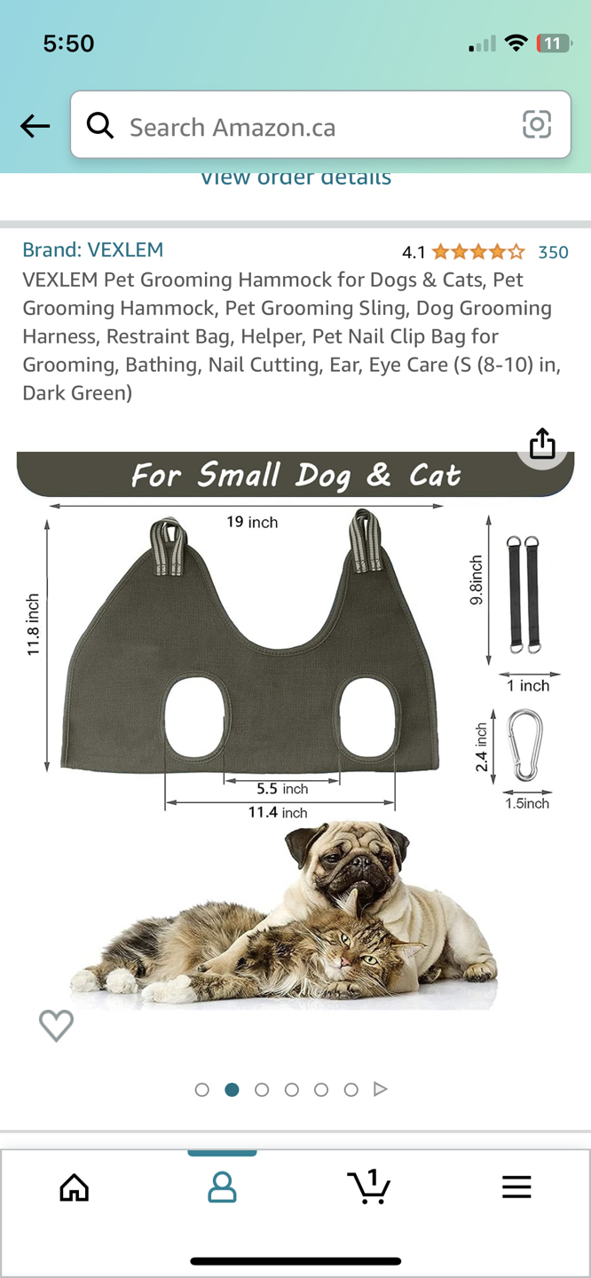 Pet grooming hammock - photo 2
