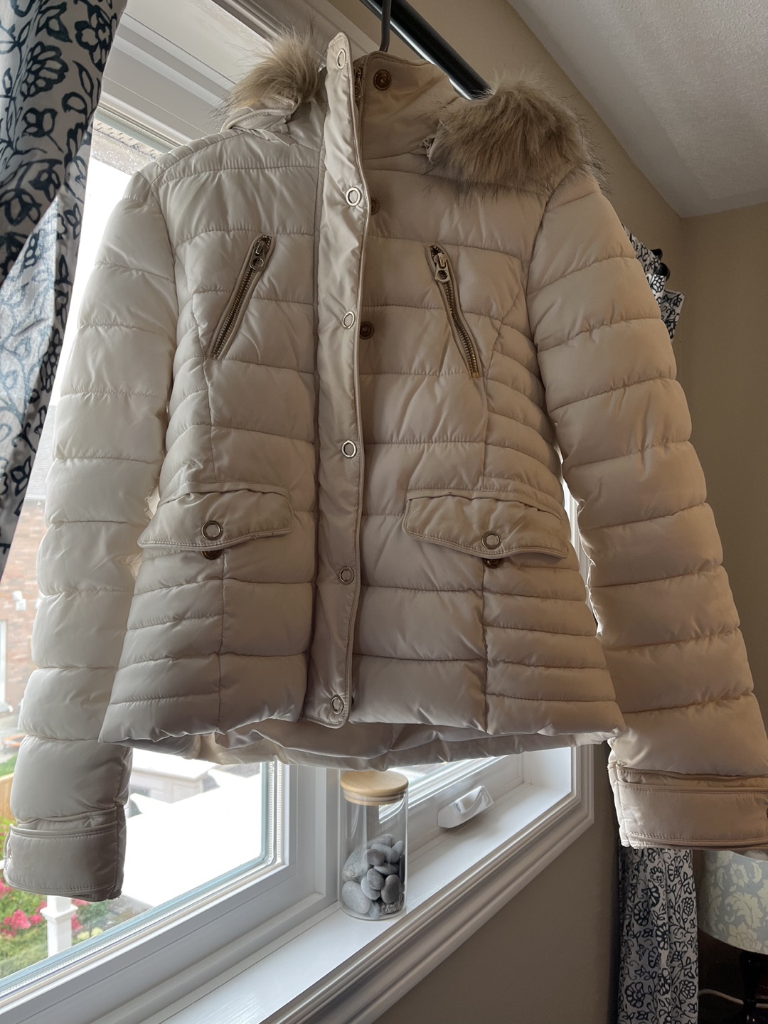 White Zara Coat thumbnail