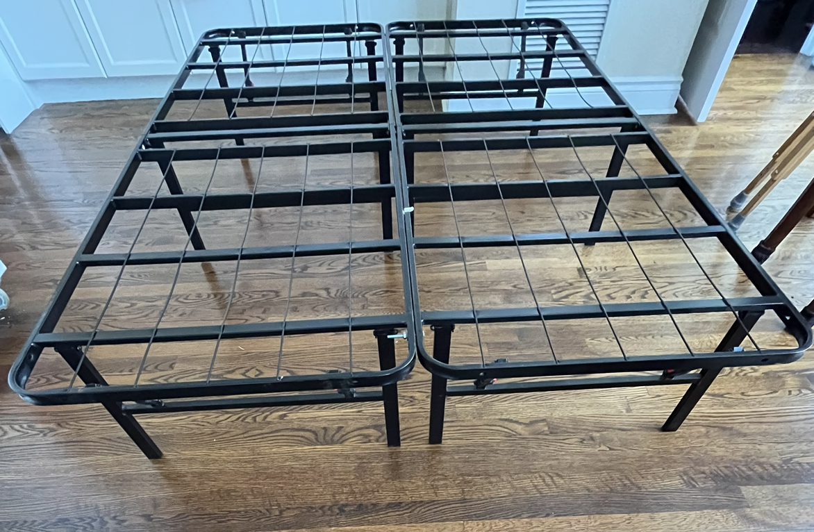Foldable Steel Bed Frame - Full Size