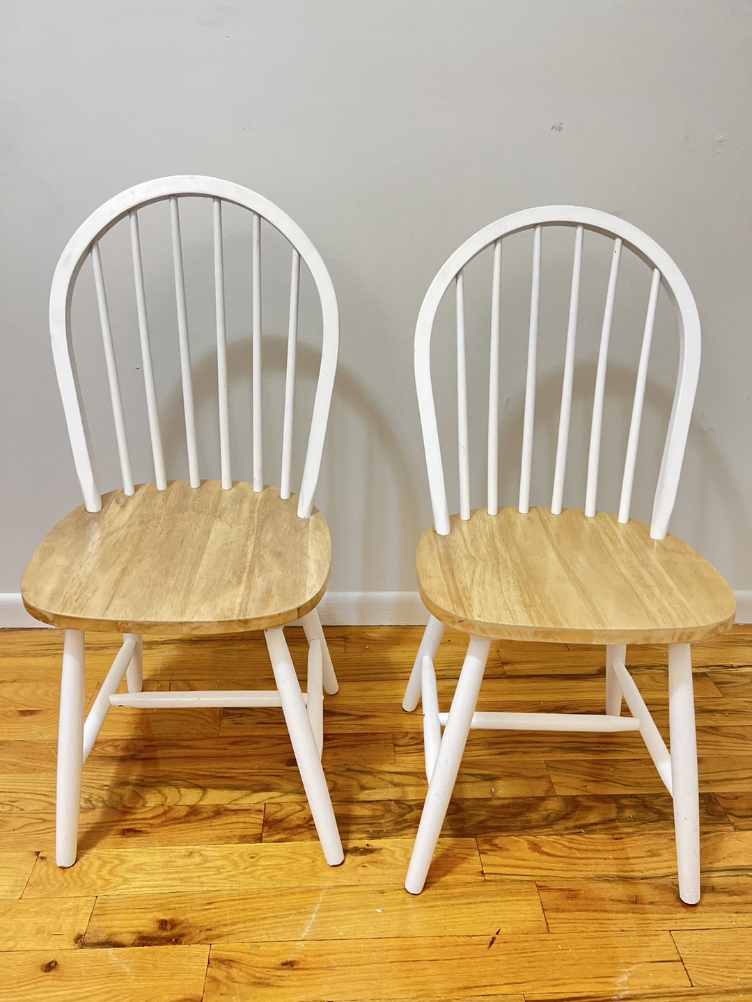Solid wood farmhouse chairs