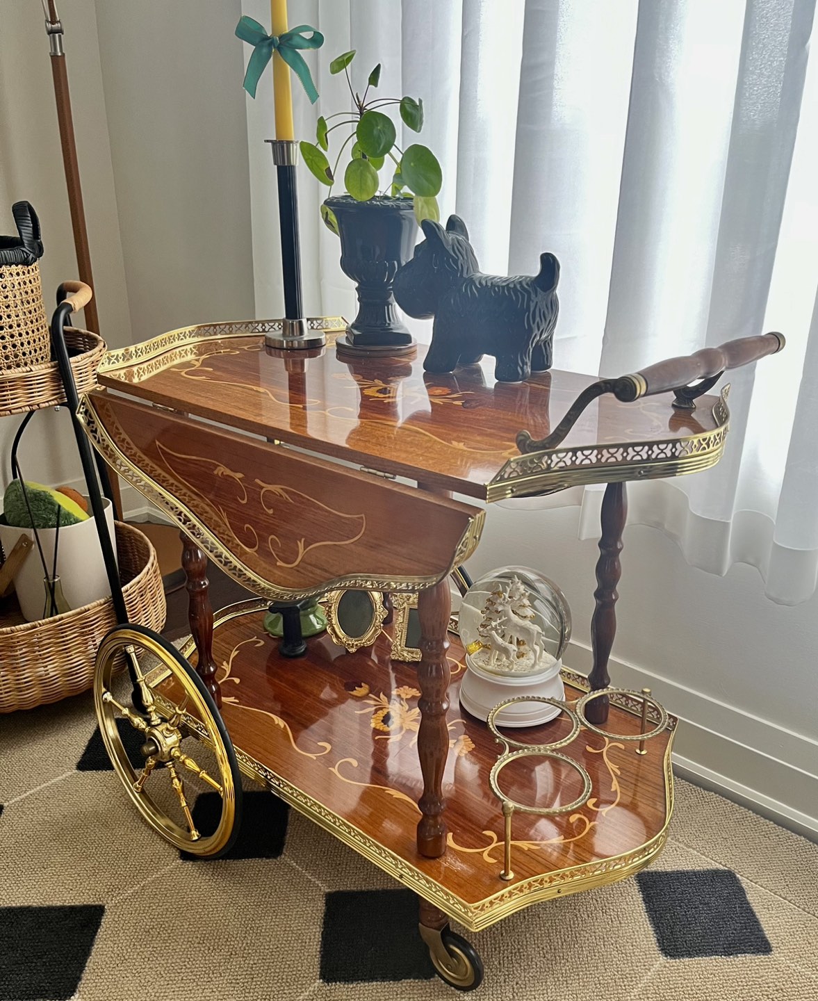 Vintage Italian bar cart