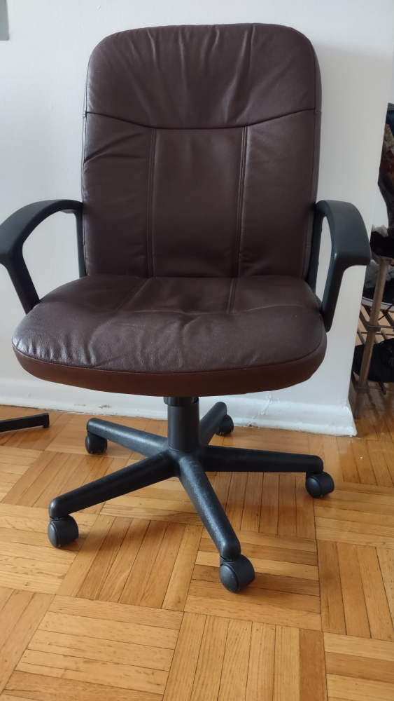Classic Coffee Brown Revolving Office Chair - photo 2