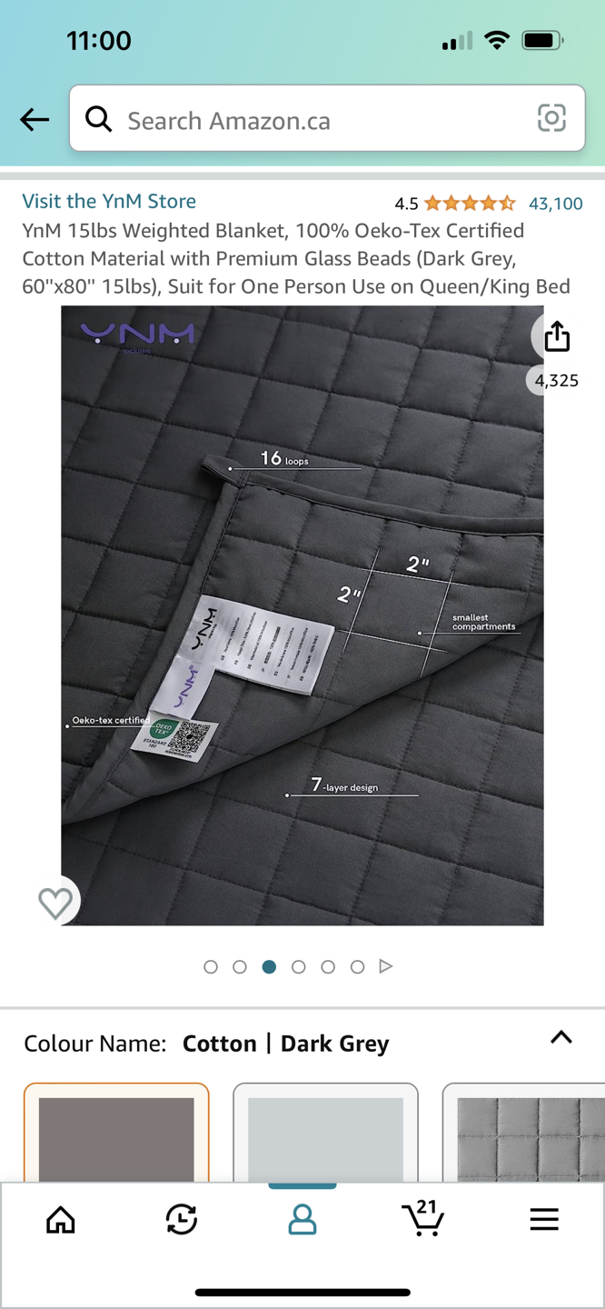 Barely used weighted blanket image indicator(5)