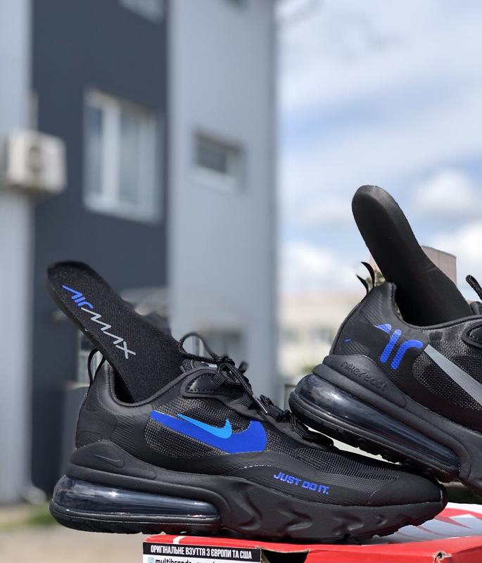 Nike Air Max 270 React Black/Blue Hero-Hyper Royal image indicator(2)