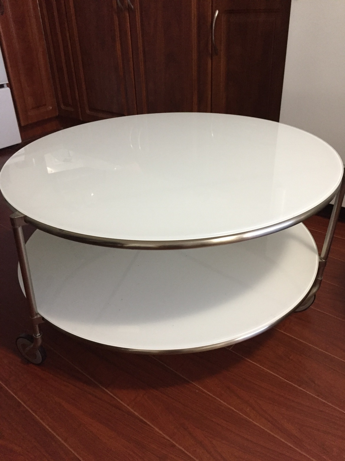 IKEA glass table
