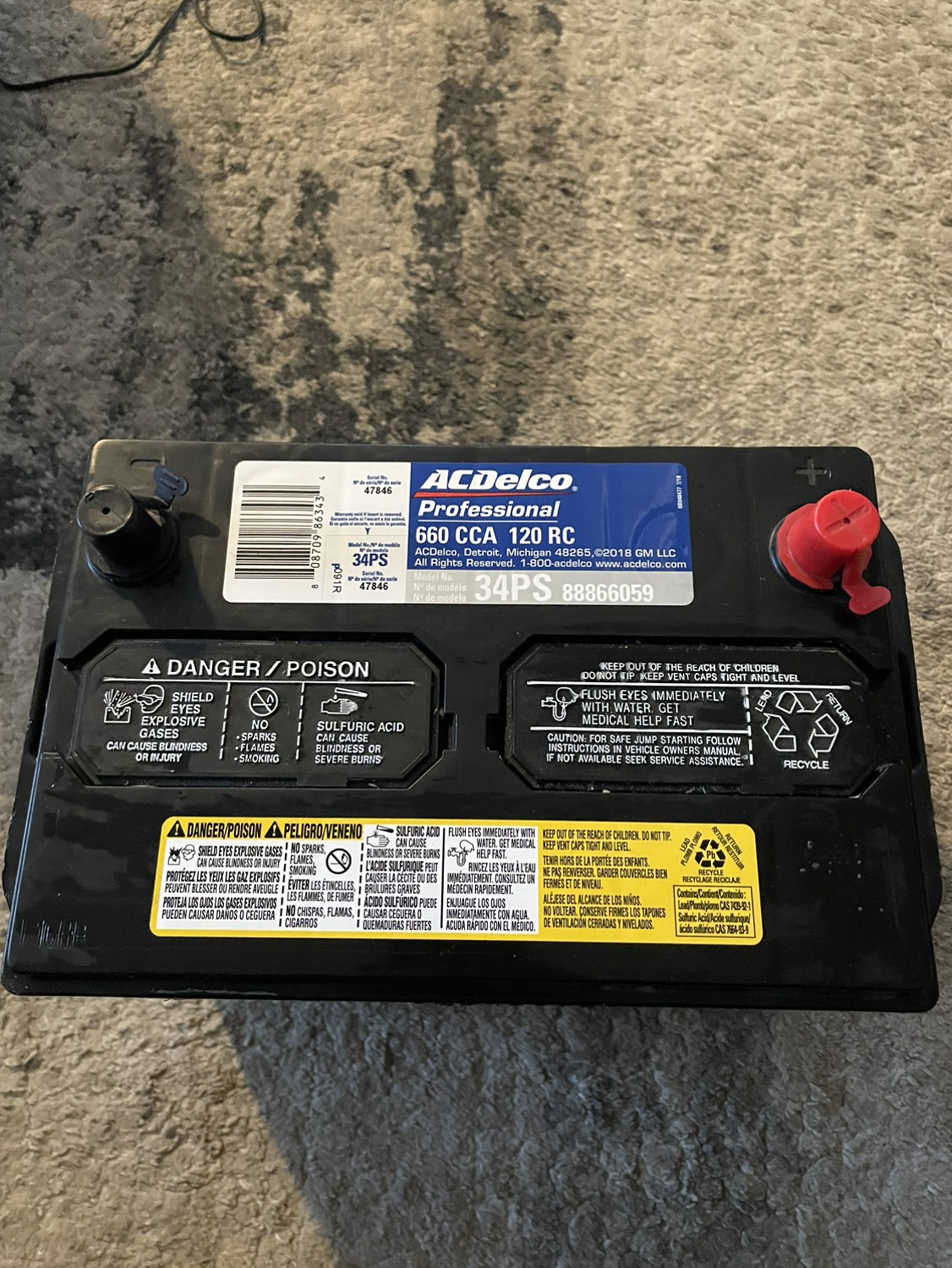 AC delco automotive battery - photo 2