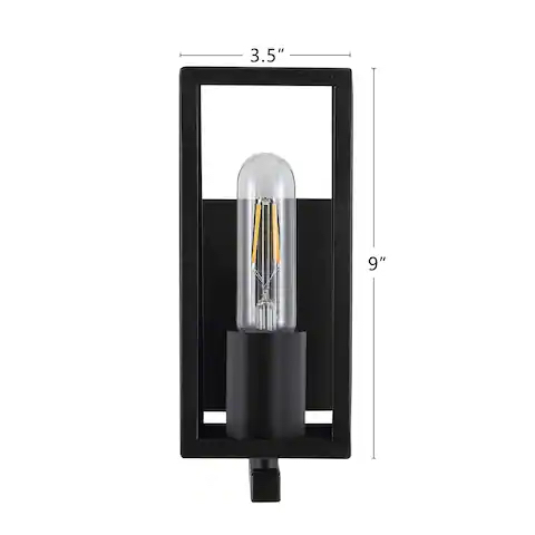 WINGBO Wall Sconces, Black 2 Pack image indicator(2)