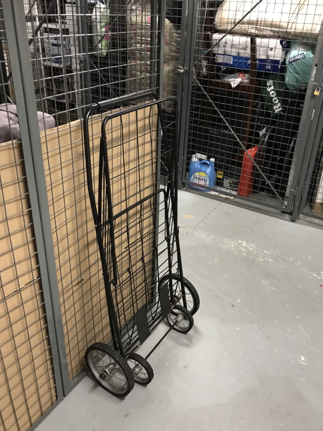 Large Jambo Black Metal Family Shop Trolley Fold Cart - photo 3
