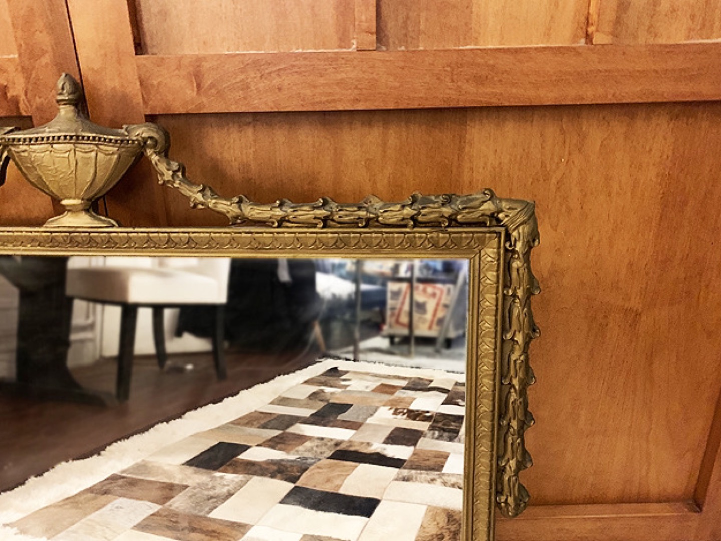 Antique Giltwood Frame Mirror - photo 3
