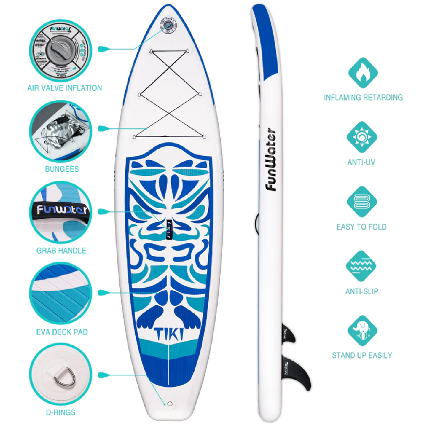 Funwater Paddle Board Tiki (SUP) - photo 3