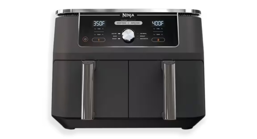 Ninja, 6-in-1 Air Fryer w/ 2 Baskets, Black, 9.5L