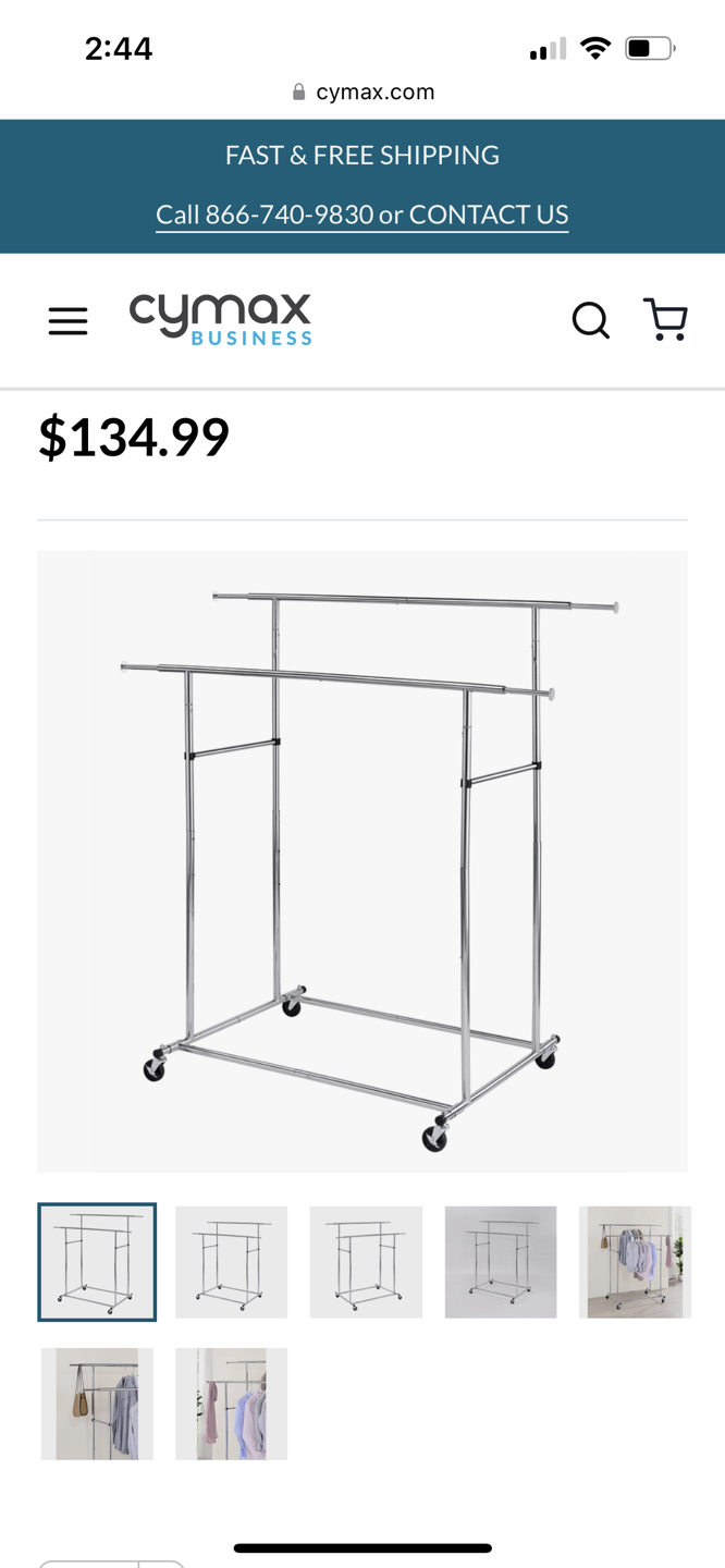 LARGE METAL Clothing Rack & Storage Solutions thumbnail