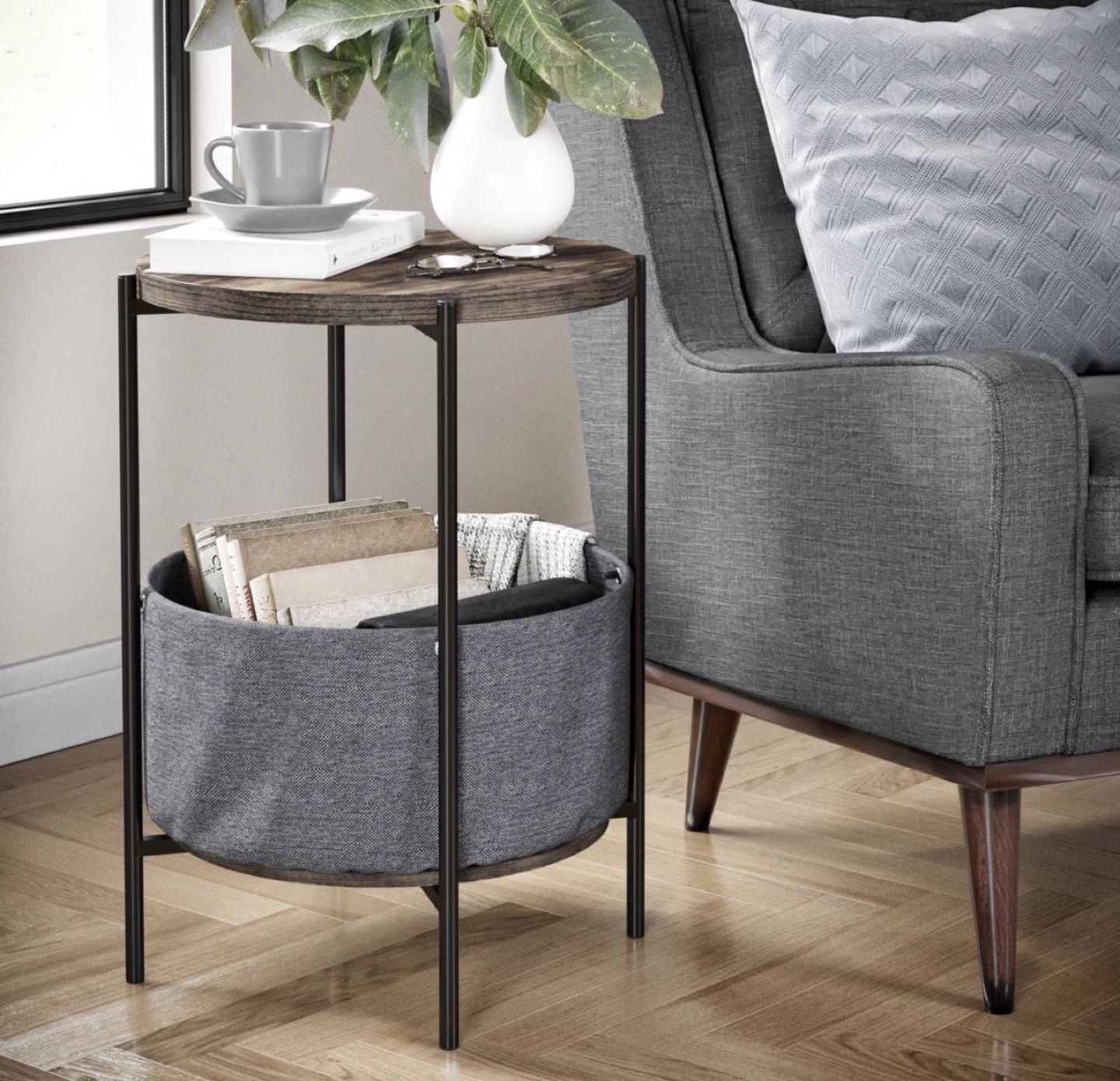 Nightstand table wit storage - photo 4