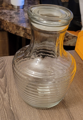 Anchor Hocking Water Pitcher with Lid (Or Vase)