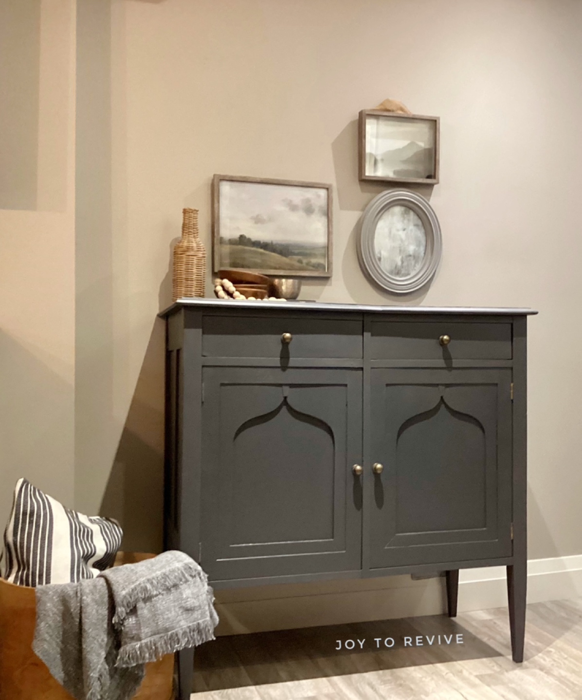 Solid wood antique sideboard