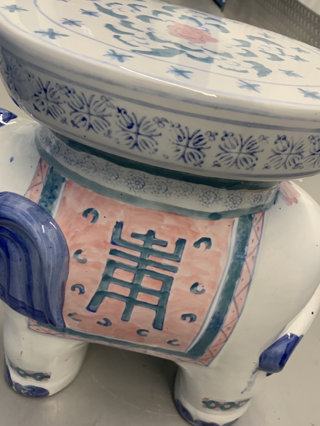 Antique Porcelain Elephant - photo 4