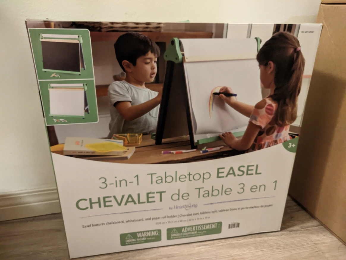 BRAND NEW 3-in-1 HearthSong FoldingTabletop Easel for Kids thumbnail