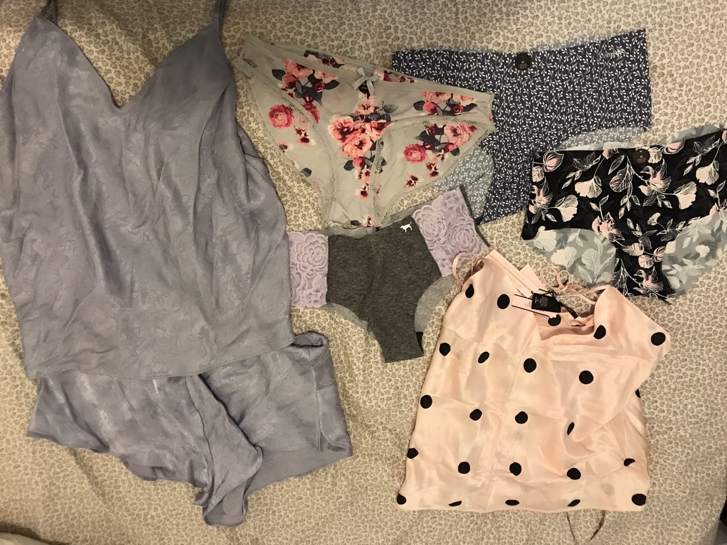 Brand new panties, VS silk top and luxurious pj set thumbnail
