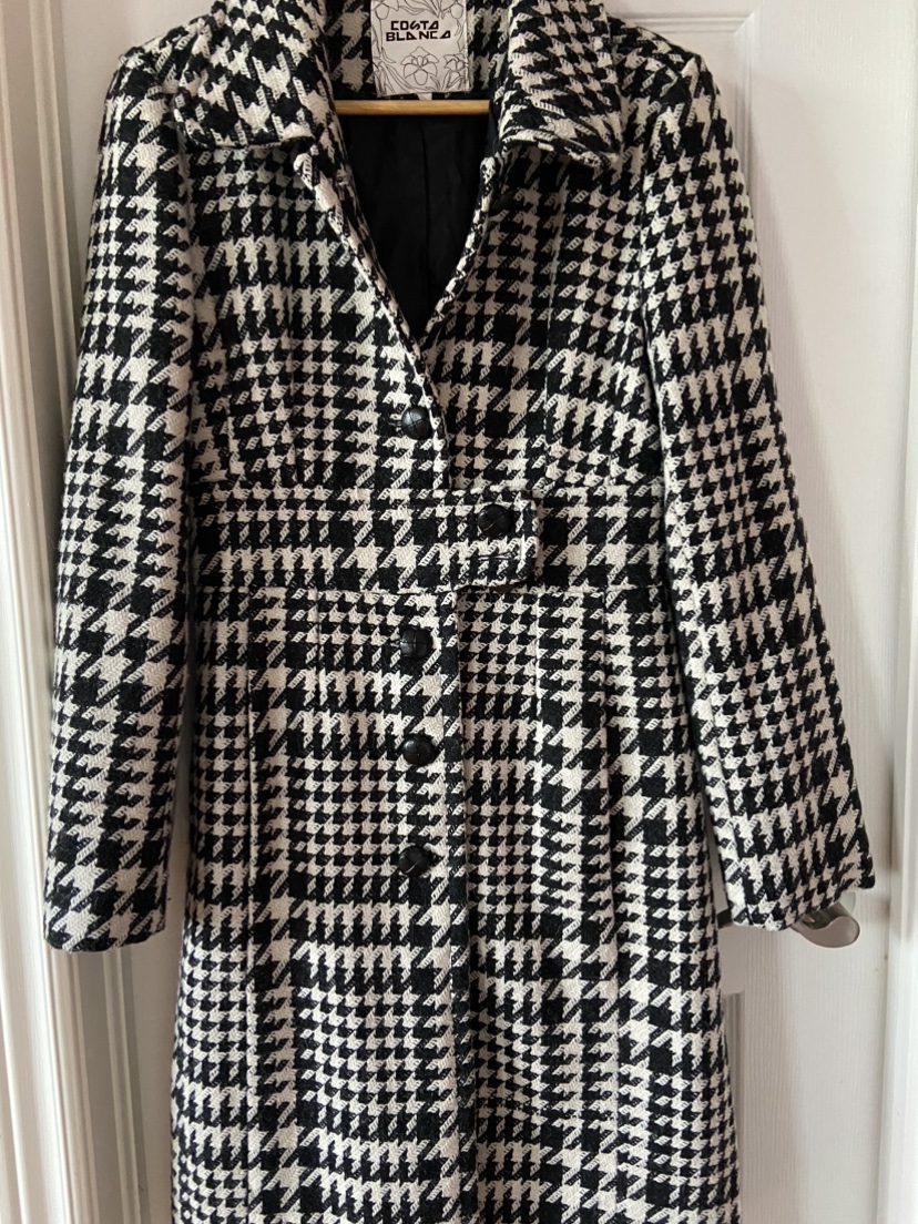 Costa Blanca Women's Houndstooth Wool Coat US - photo 3
