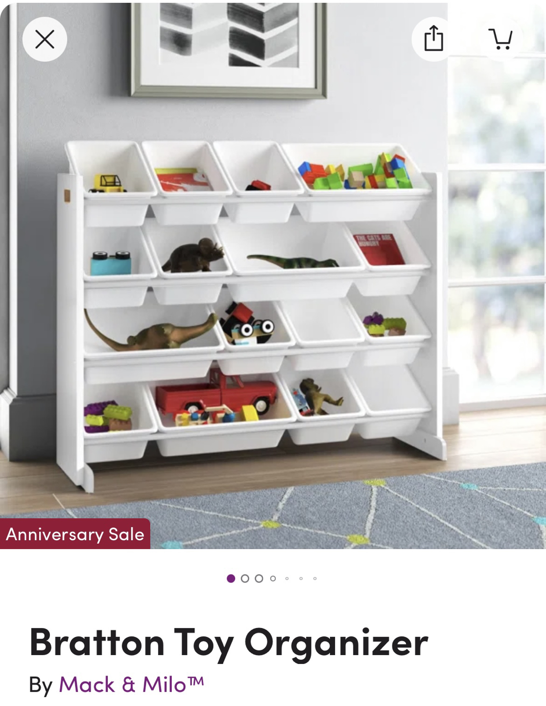 Bratton Toy Organizer (New unopened) thumbnail