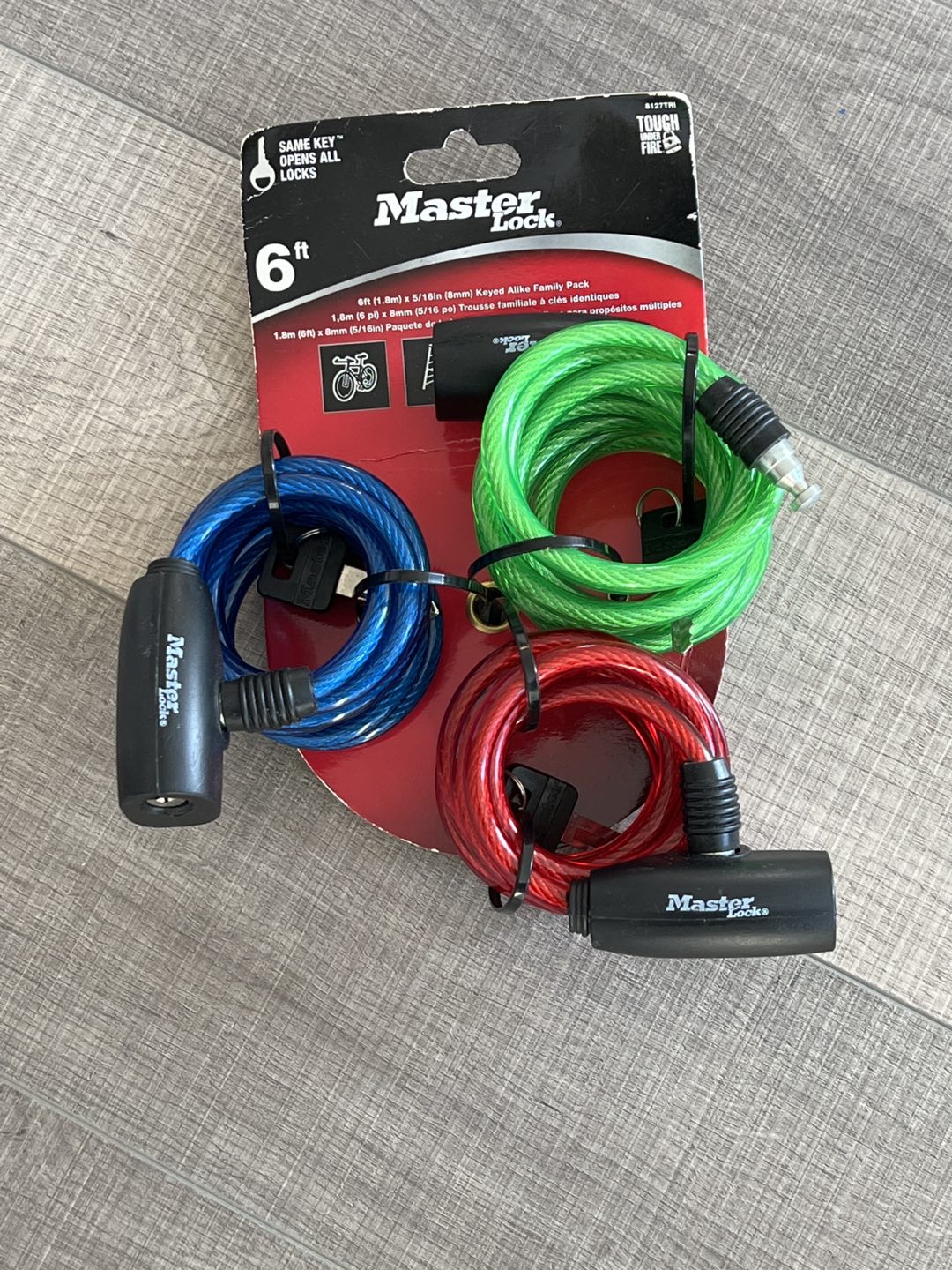 Master Lock 3 pack Bike Locks thumbnail
