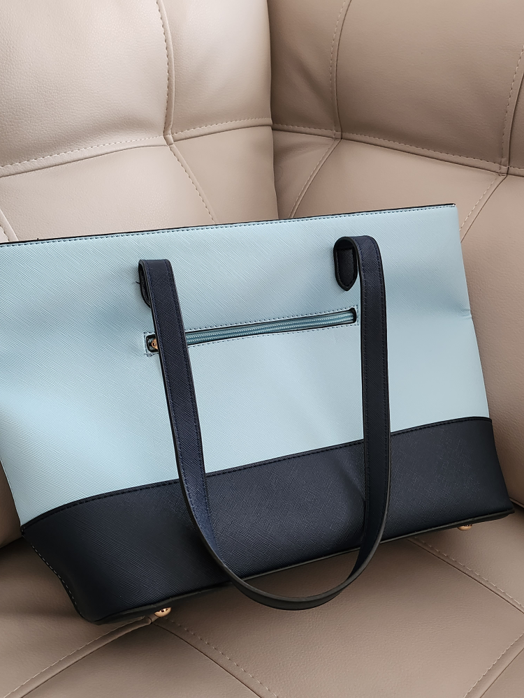 Light and Dark Blue Large Purse - photo 3