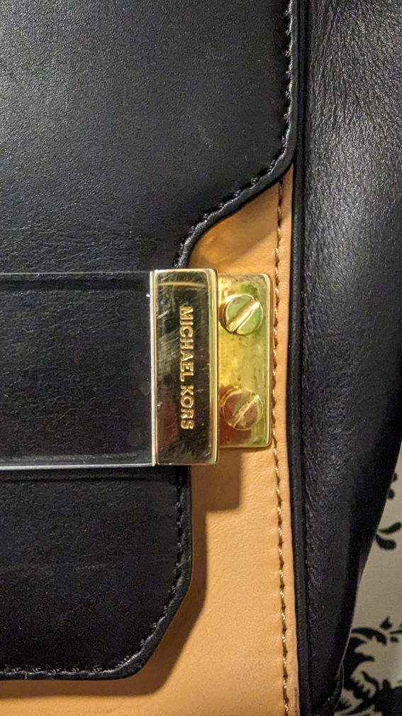 Michael Kors bicolour crossbody purse image indicator(8)