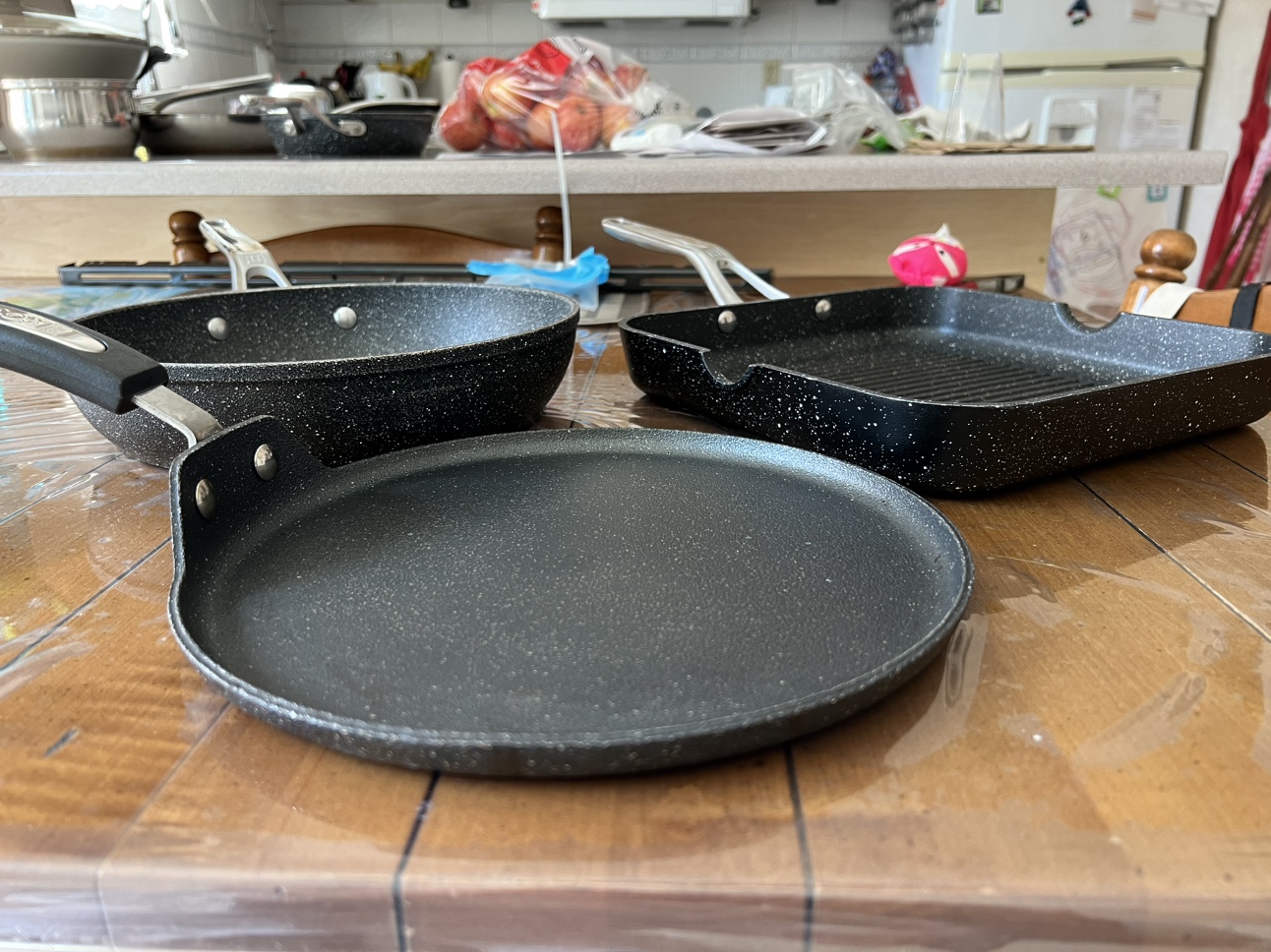 Rock pans and skillet