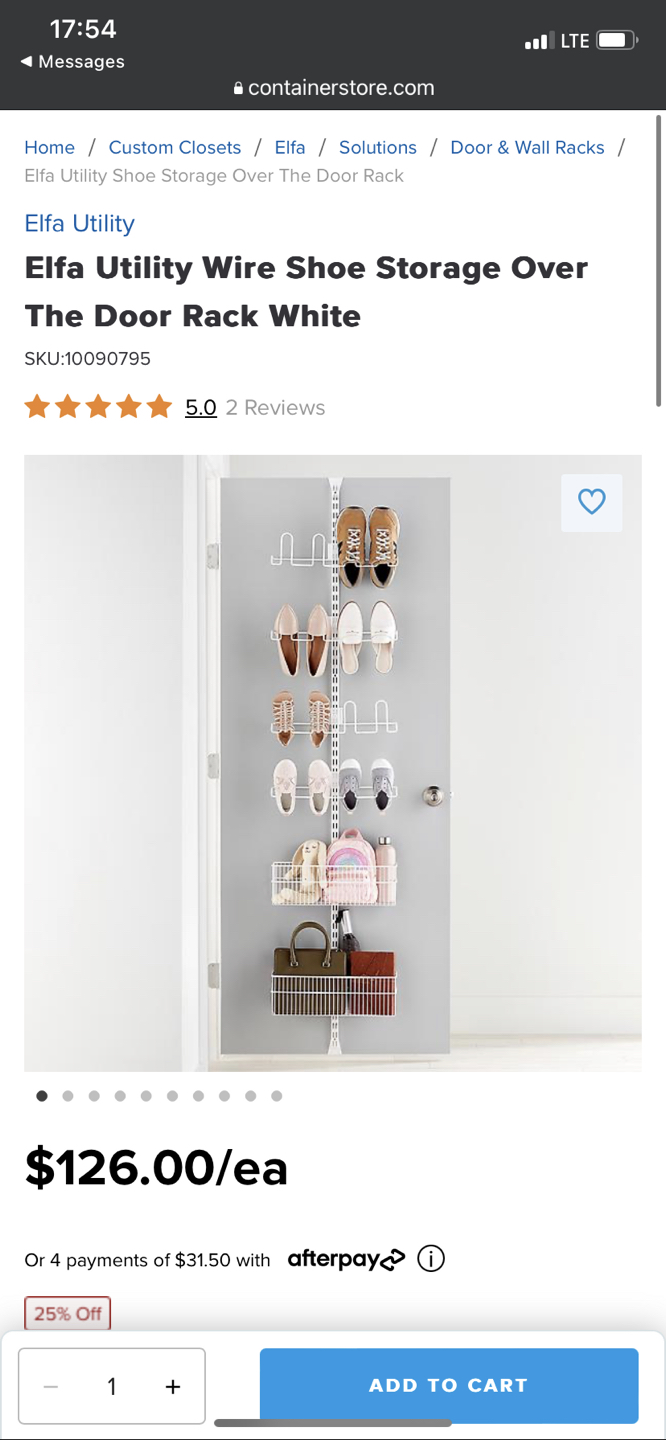 Shoe rack from Container store - photo 2