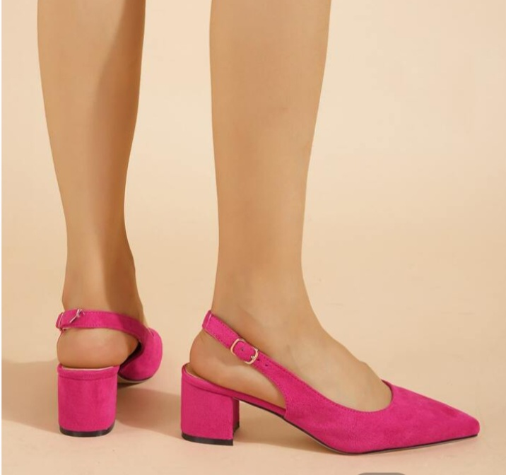 Hot pink elegant shoes , 6 EUR image indicator(2)