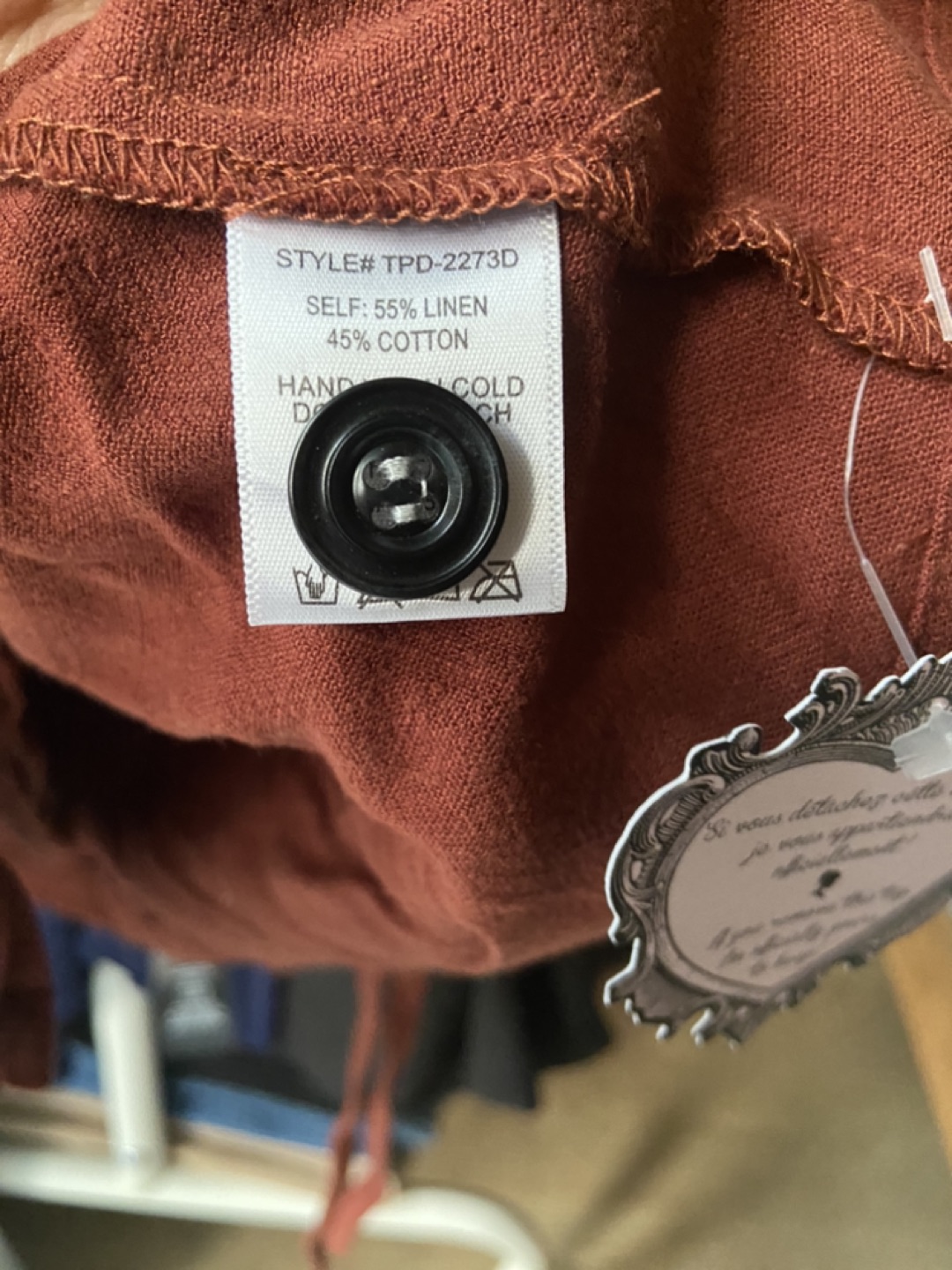 New linen/cotton tie dress image indicator(3)