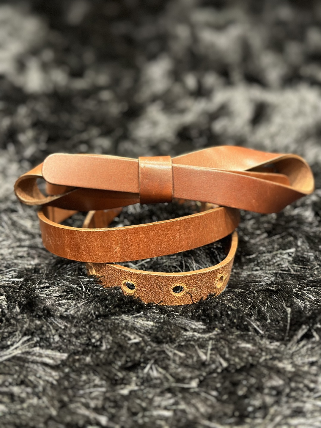 Leather belt