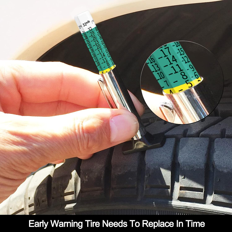 Smart Color Coded Tire Tread Depth Gauge image indicator(3)