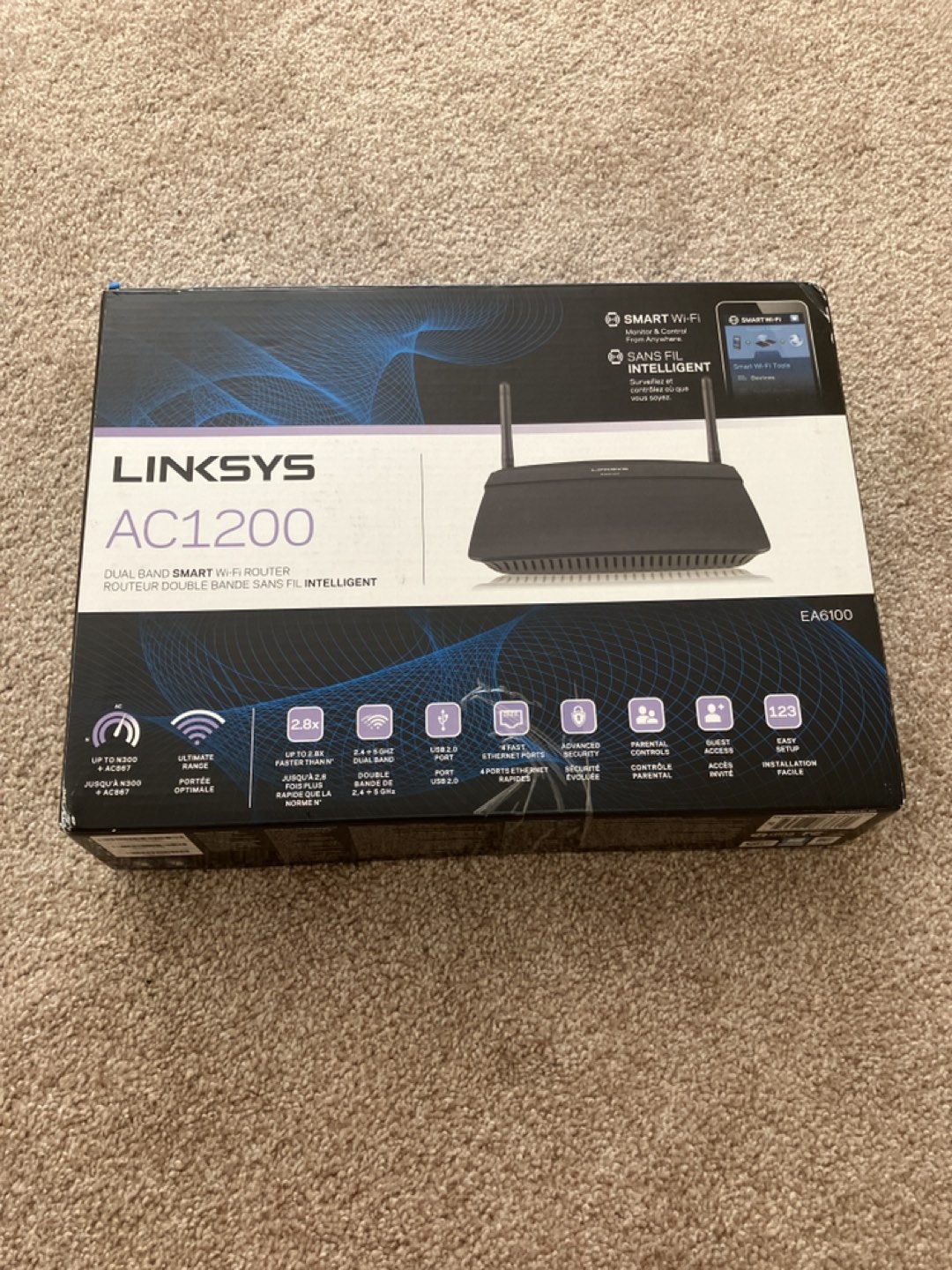 Linksys AC1200 Dual Band Smart Router thumbnail