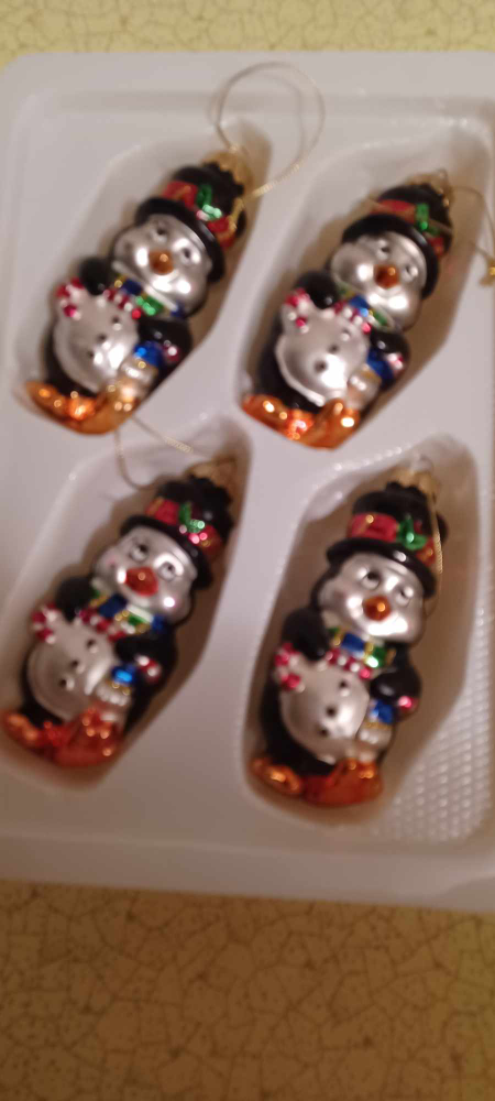 Glass ornaments $20/box (3 of each available)