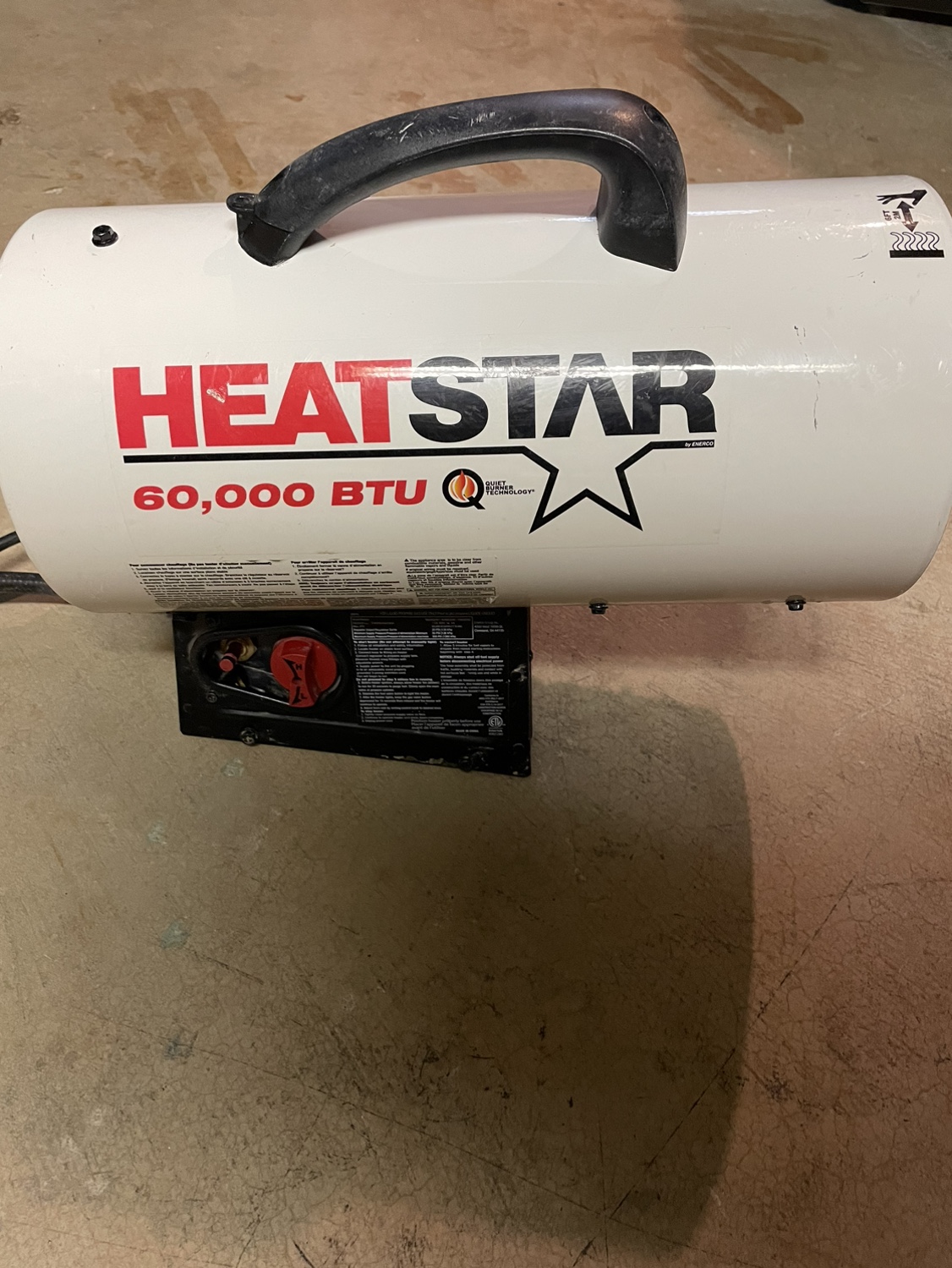 Heat star 60,000 BTU propane heater